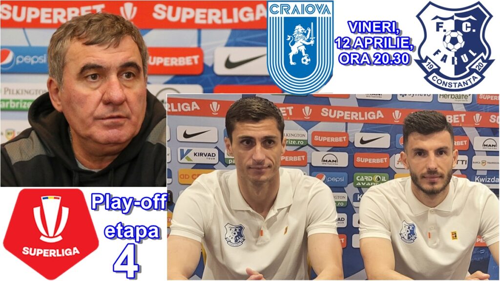 Gică Hagi, Ionuț Larie și Mihai Popescu au prefațat partida „U“ Craiova – Farul