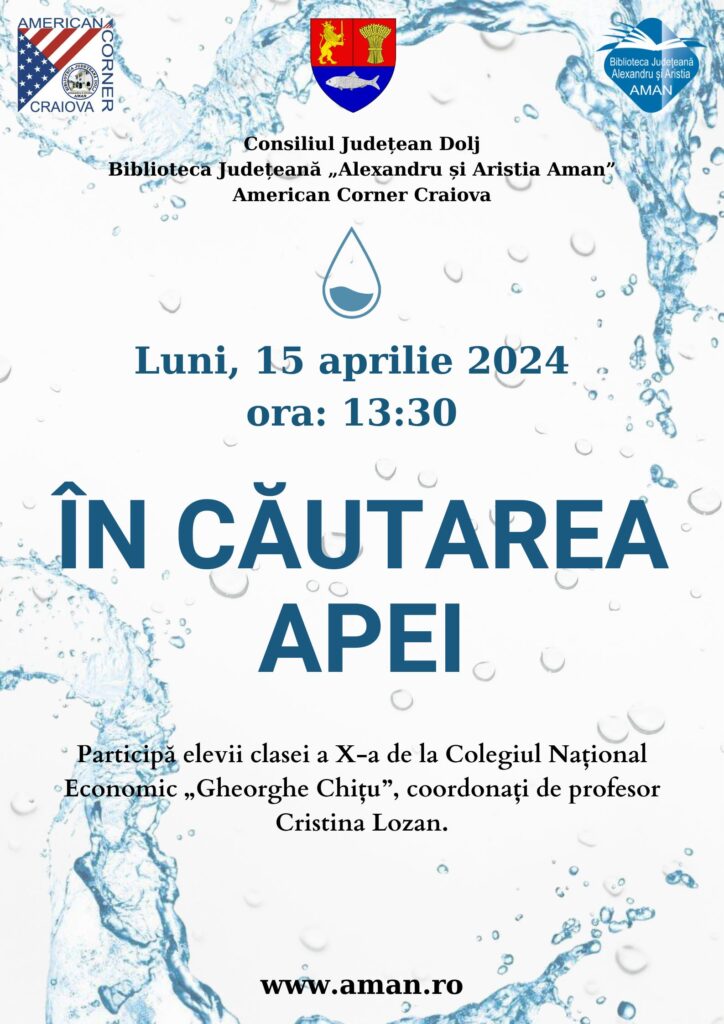 „În căutarea apei”, un documentar prezentat elevilor craioveni