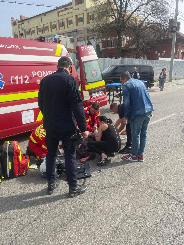 Craiova: Accident pe Calea Bucureşti. O femeie, rănită