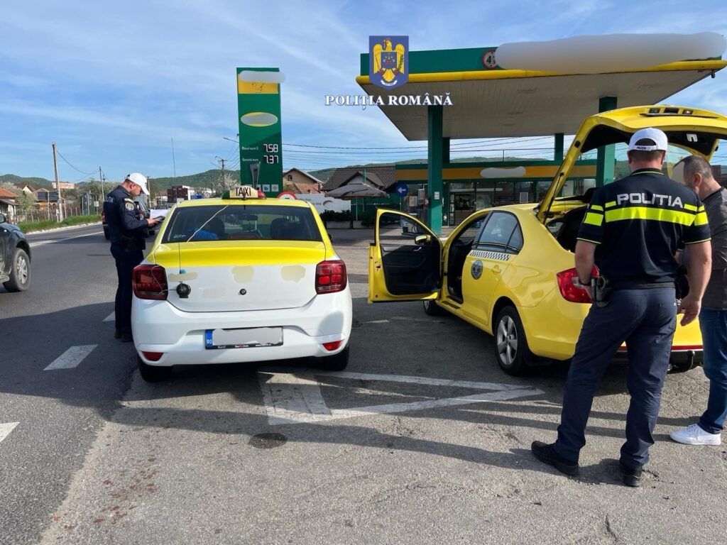 Taximetriștii pirat în vizorul polițiștilor vâlceni