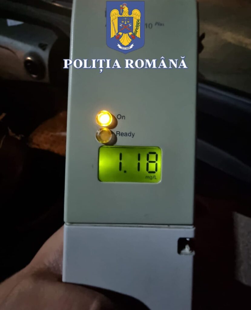 Olt: Cercetat pentru conducerea unui vehicul sub influența alcoolului