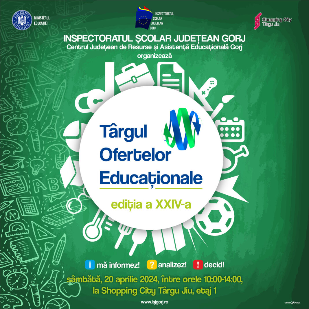 Târg de oferte educaționale, la Târgu Jiu