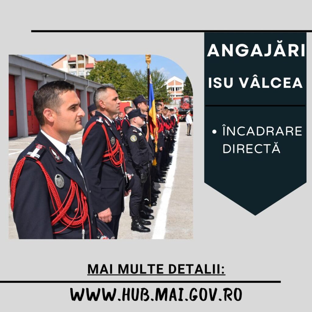 Angajări la ISU Vâlcea