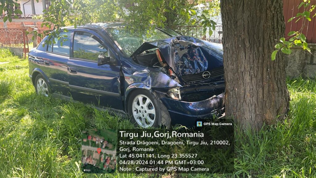 Bărbat rănit într-un accident rutier la Târgu Jiu