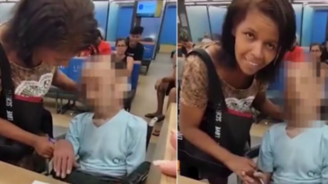 O femeie a dus un cadavru într-un scaun cu rotile la bancă, pentru a cere un împrumut