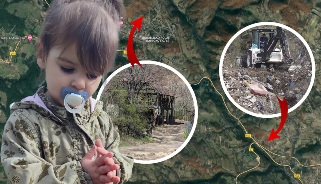 Fetiţa de 2 ani dată dispărută în Serbia ar fi murit într-un accident de maşină. Şoferul şi însoţitorul lui i-au ascuns cadavrul într-o râpă