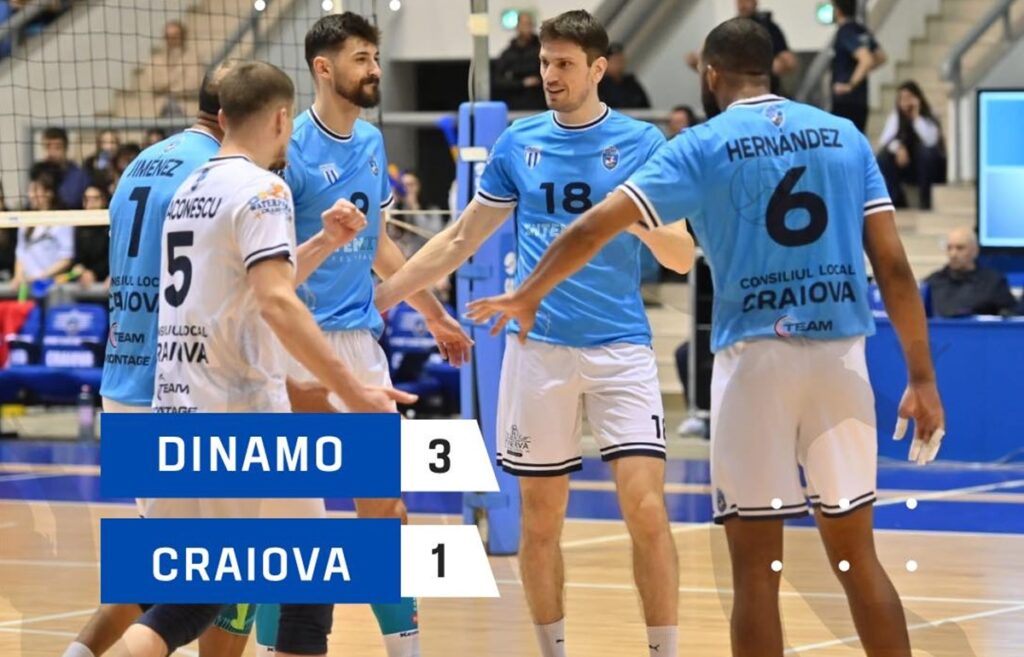 Volei (m) / Dinamo ne-a furat visul semifinalelor! SCMU Craiova a pierdut meciul decisiv