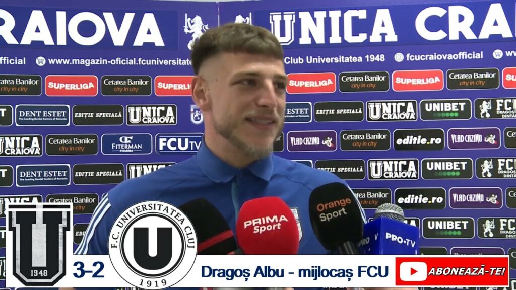 Dragoș Albu, bucuros pentru punctele obținute în meciul cu U Cluj