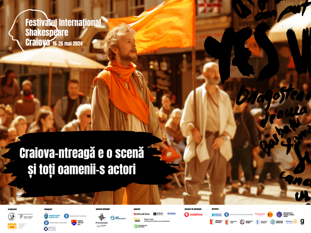 Festivalul Internațional Shakespeare împânzește Craiova și cheamă publicul să fie parte din spectacolele de stradă