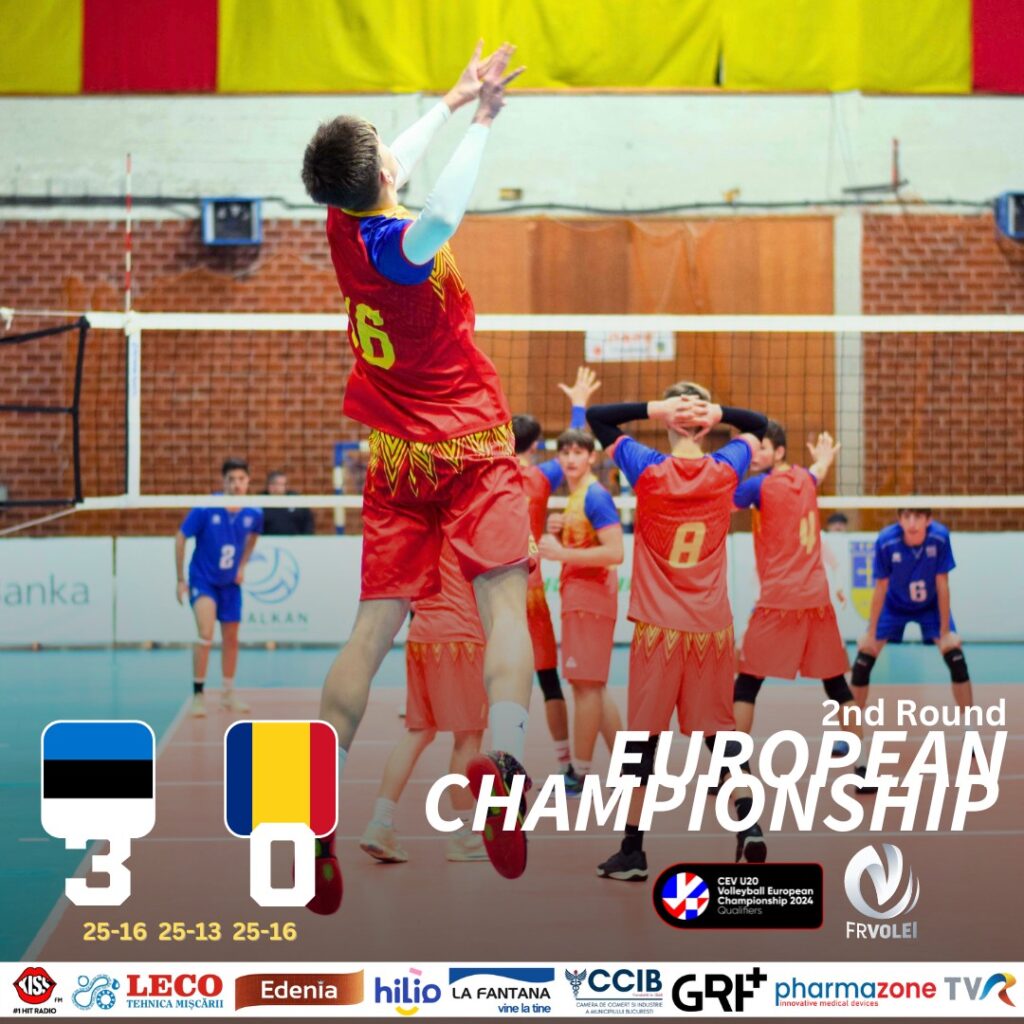 Volei / România nu a mișcat cu Estonia, în preliminariile CE U20