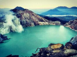 O turistă a căzut în craterul unui vulcan când încerca să facă o poză