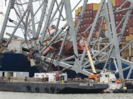 Secțiunea podului Baltimore doborâtă în ​​explozie controlată