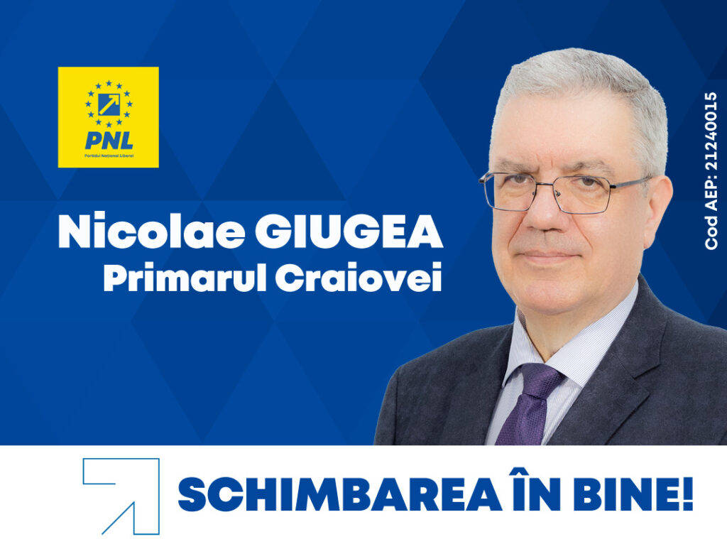 „Sunt singurul candidat la Primăria Craiova care nu are interese imobiliare” – Interviu cu Nicolae Giugea, candidatul PNL la Primăria Craiova