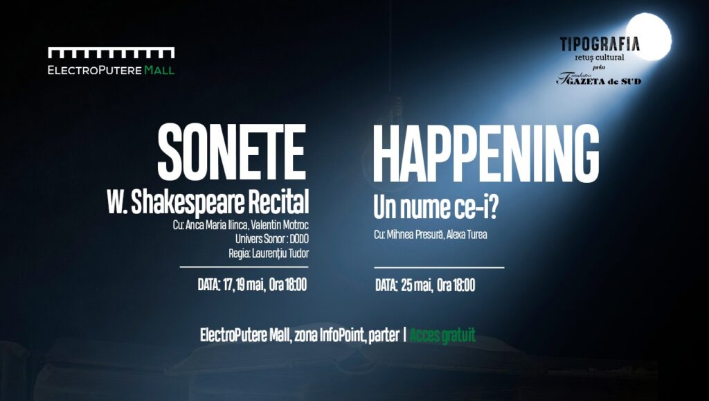 Un mai cu şi mai mult la ElectroPutere Mall: Spectacole în Festivalul Shakespeare şi alte evenimente de neratat