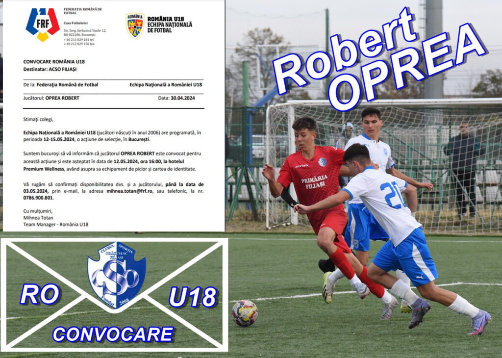 Liga 3 | Robert Oprea, în atenția staff-ului de la lotul național U18
