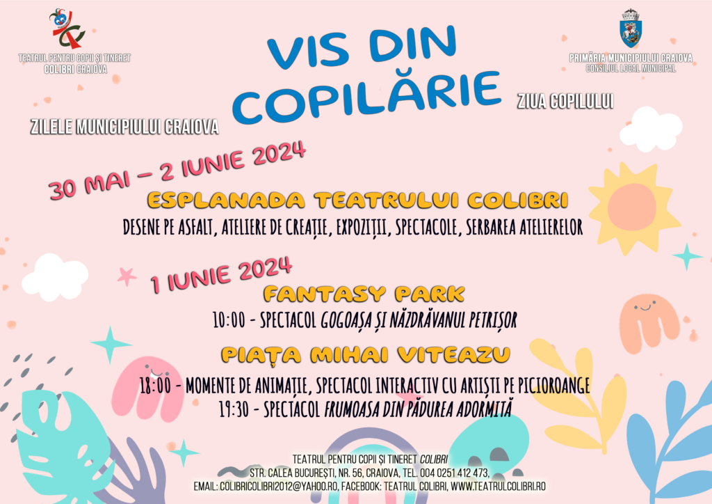 Teatrul Colibri ca un Vis din copilărie, la Zilele Craiovei