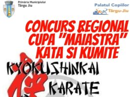 Concurs regional de karate "Cupa Măiastra", la Târgu Jiu