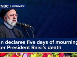 Cinci zile de doliu după moartea președintelui Raisi
