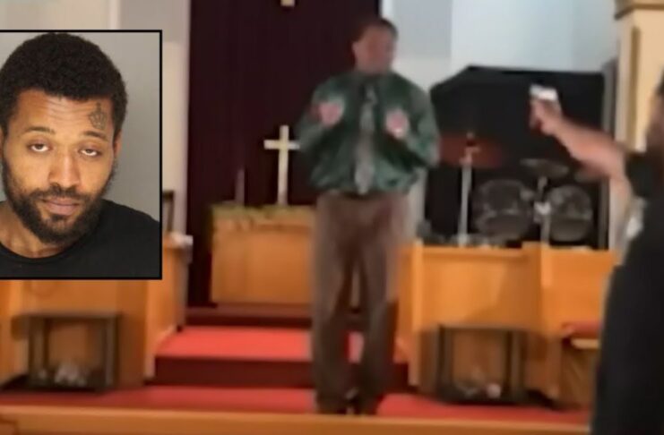 Incident șocant într-o biserică din SUA. Un individ a încercat să îl împuște pe preot, dar arma s-a blocat