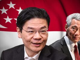 Lawrence Wong, stânga, îi va succeda lui Lee Hsien Loong în funcția de prim-ministru al Singapore pe 15 mai