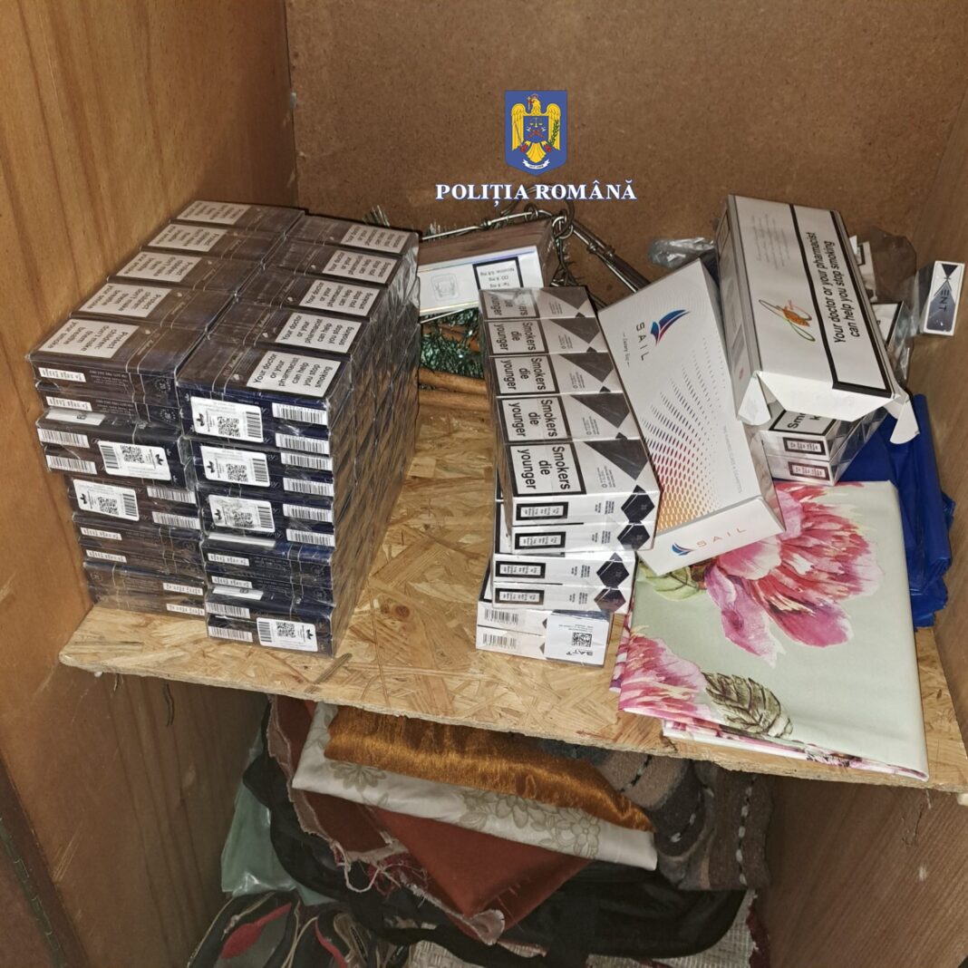 Mehedinți: Percheziții la traficanți de țigări de contrabandă din Livezile și Corlățel