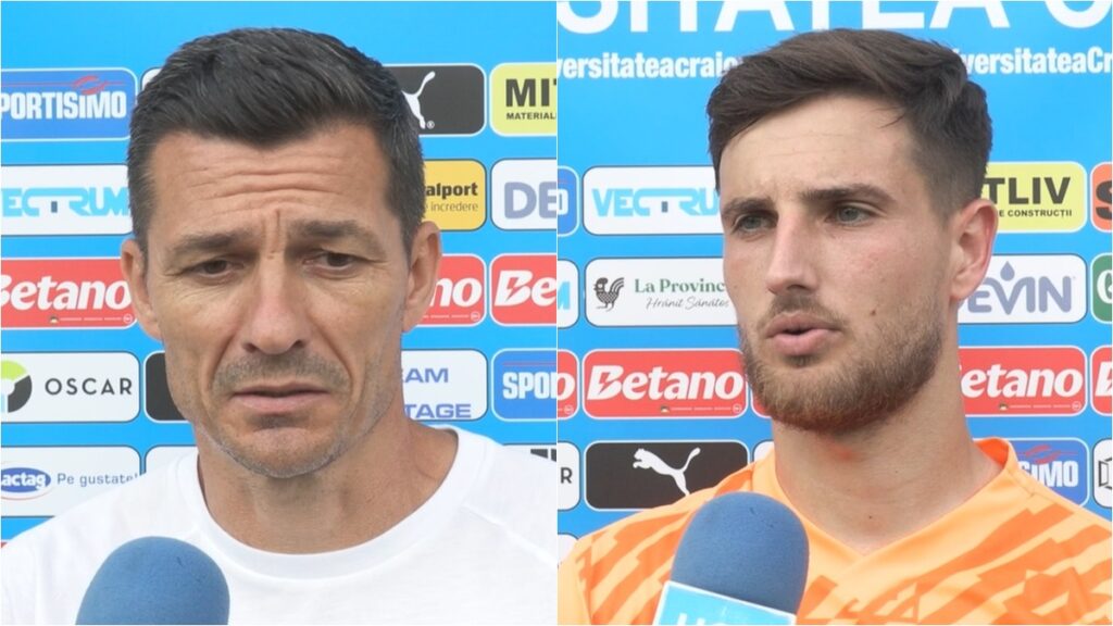 Costel Gâlcă și Mihai Căpățână, bucuroși după succesul din amicalul cu Legia