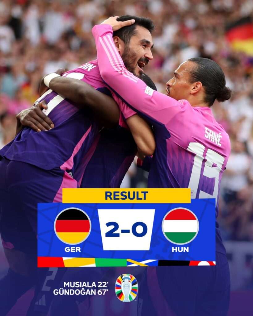 EURO 2024 | Germania, prima echipă calificată în optimi