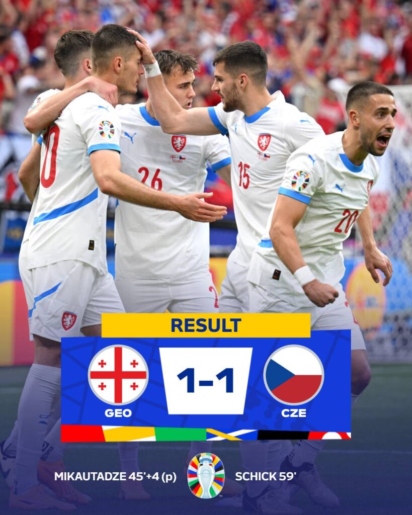 EURO 2024 | Georgia şi Cehia au încheiat la egalitate