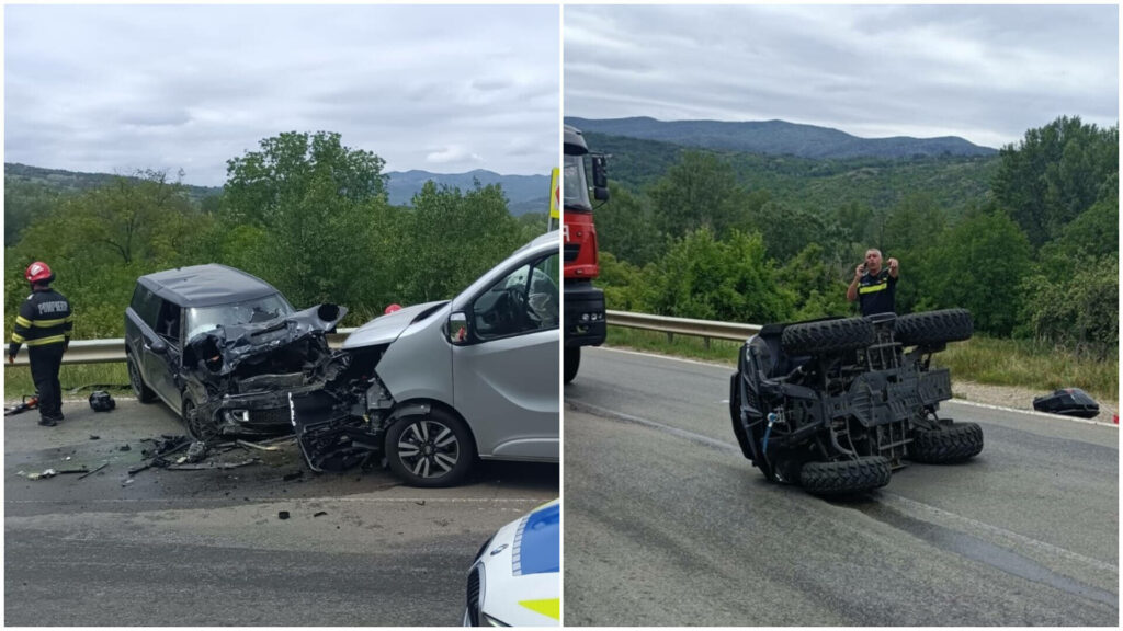 Accident grav în Măgura Buzău, cu 3 autovehicule implicate. Cinci persoane, rănite
