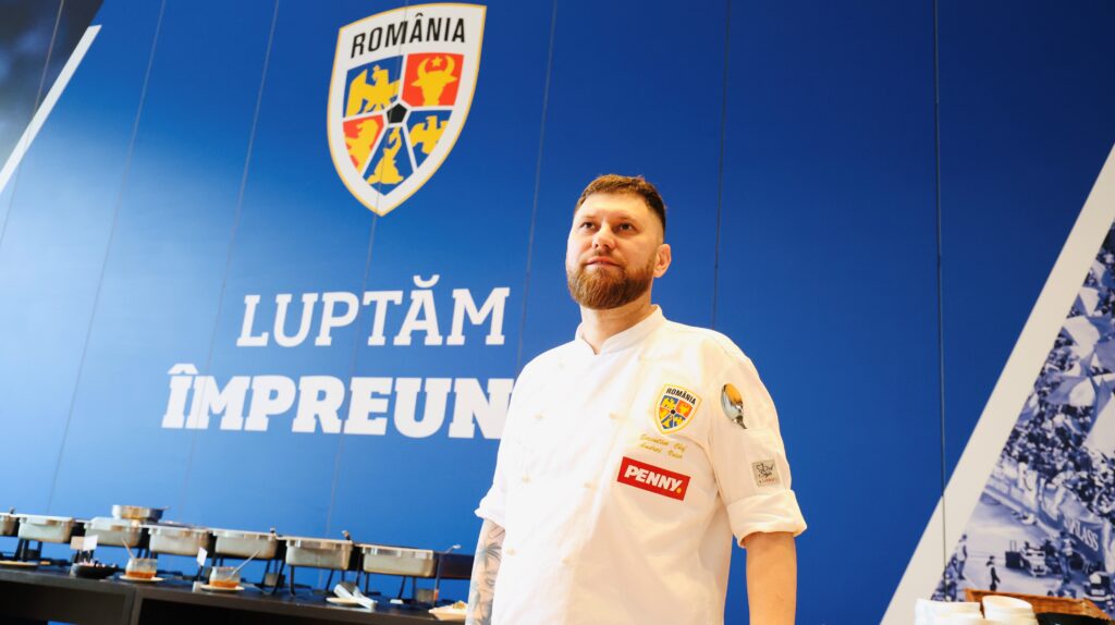 Chef Andrei Voica are grijă de alimentația jucătorilor Naționalei de fotbal a României, cu sprijinul PENNY