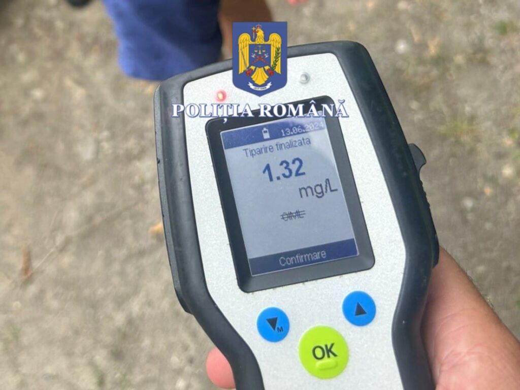 Olt: Cercetat după ce a fost prins la volan cu o alcoolemie de 1,32