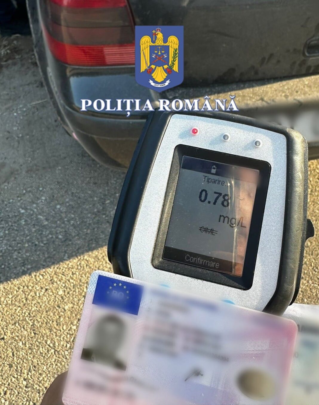 Prins băut la volan