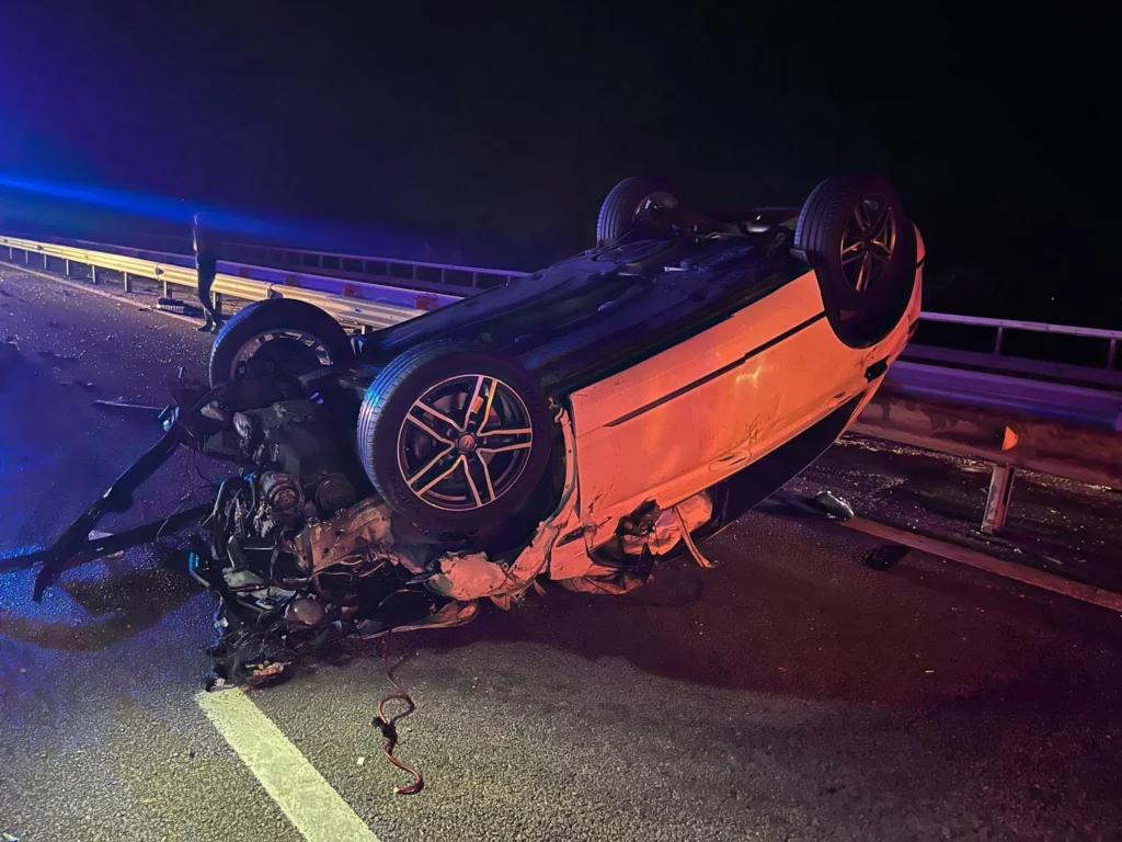 Accident pe A3 provocat de o bovină care a intrat pe carosabil