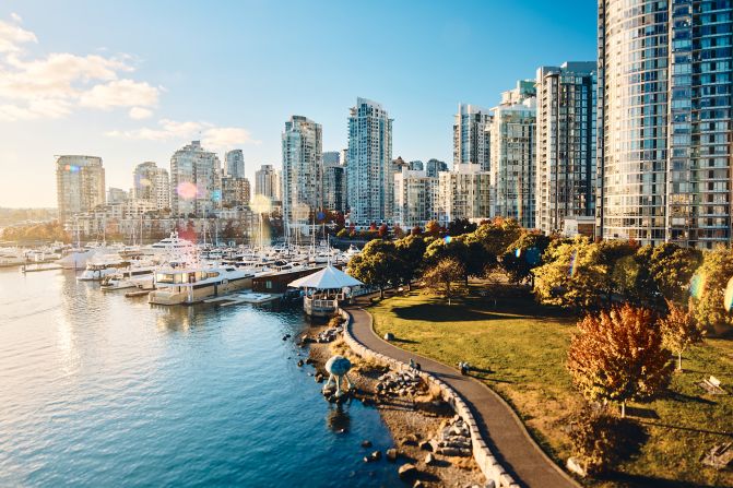 Vancouver ocupă locul 7 pe lista din acest an