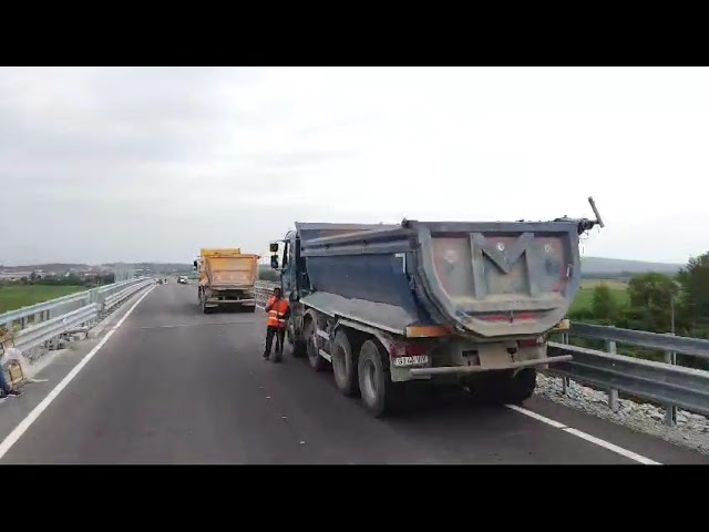(FOTO) Varianta Ocolitoare Târgu Jiu, realizată în procent de 93%