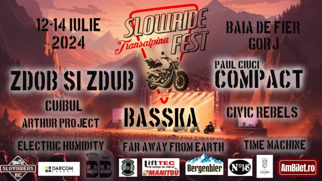 Slowride Transalpina Fest, în Baia de Fier