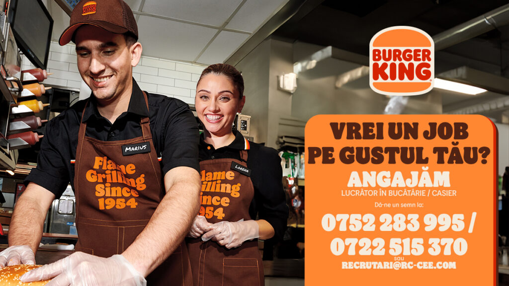 Aplică pentru un job la Burger King și trăiește viața în ritmul tău