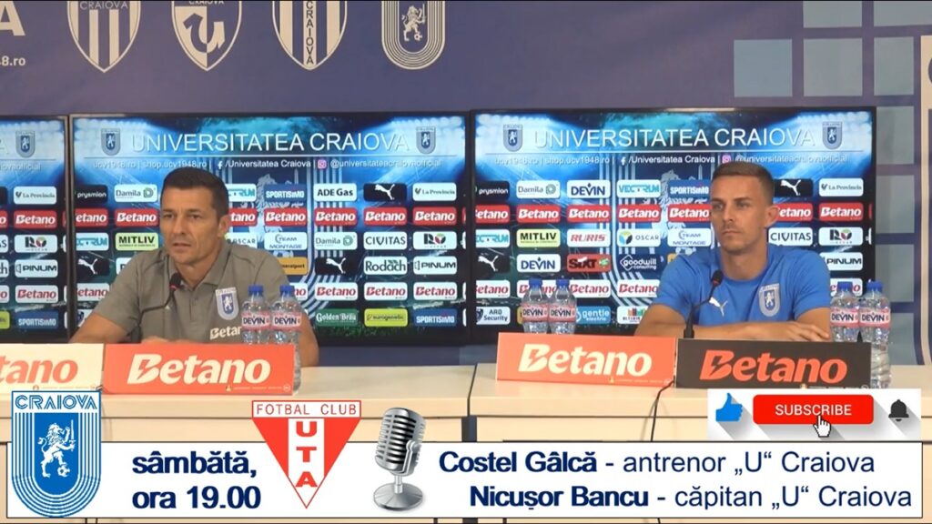 Costel Gâlcă și Nicușor Bancu, optimiști înaintea partidei „U“ Craiova – UTA Arad