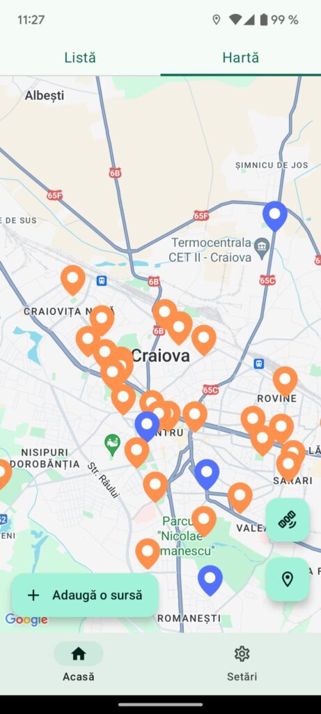 Un tânăr din Craiova a creat o aplicaţie, WaterMap, care vă ajută să găsiţi cea mai apropiată fântână din oraş