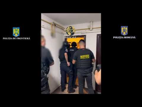 (VIDEO) Grup infracțional organizat, specializat în trafic de migranți, destructurat