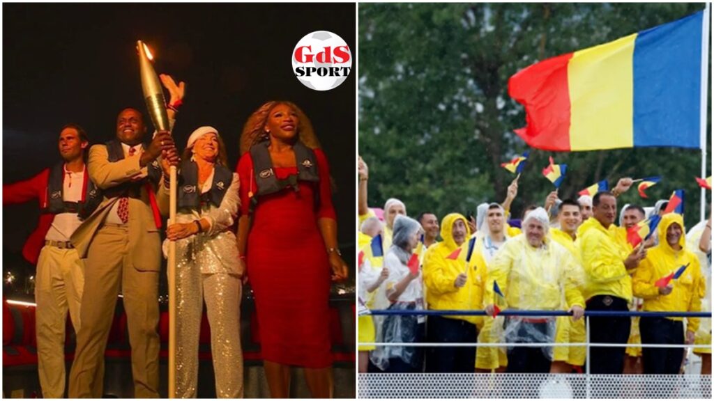 Momente inedite la Paris! Nadia Comăneci a dus Flacăra alături de legendarii Nadal, Carl Lewis și Serena
