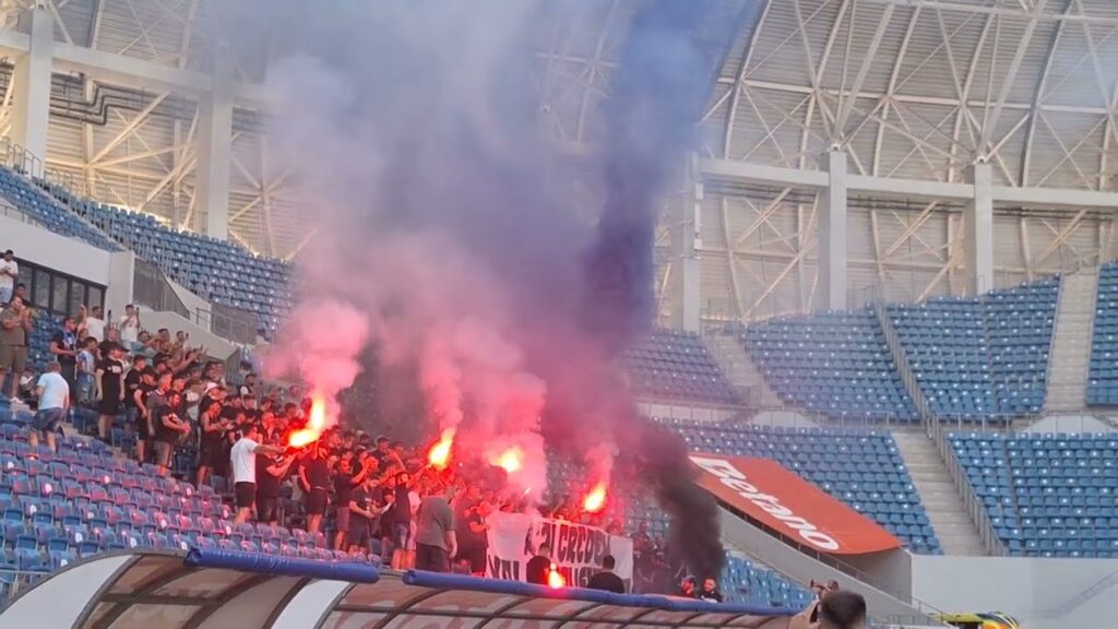 „U” Craiova – NK Maribor / Suporterii Ştiinţei au încurajat jucătorii la ultimul antrenament