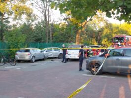 Poliţiştii fac cercetări pentru identificarea conducătorului autovehiculului care a părăsit locul producerii accidentului