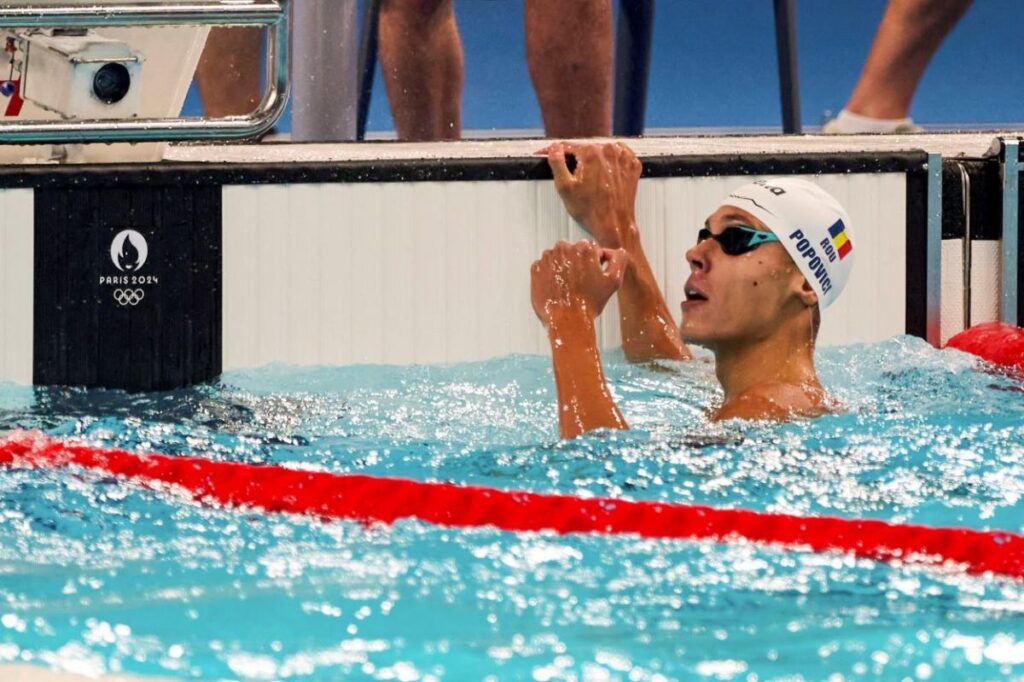 JO 2024 / Un nou rezultat MAGIC! David Popovici a luat medalia de bronz la 100 m