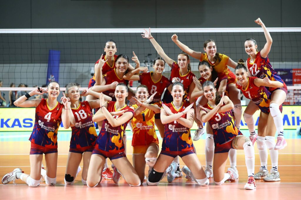 Volei (f) / România, victorioasă în faţa Serbiei, în al doilea meci de la CE