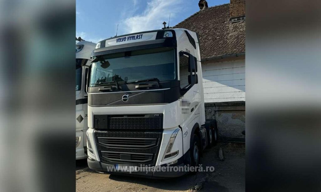 Autocamion în valoare de 450.000 lei căutat de autoritățile din Suedia, descoperit la Calafat