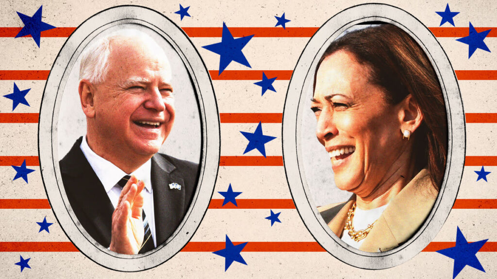 Kamala Harris l-a nominalizat pe Tim Walz pentru postul de vicepreședinte