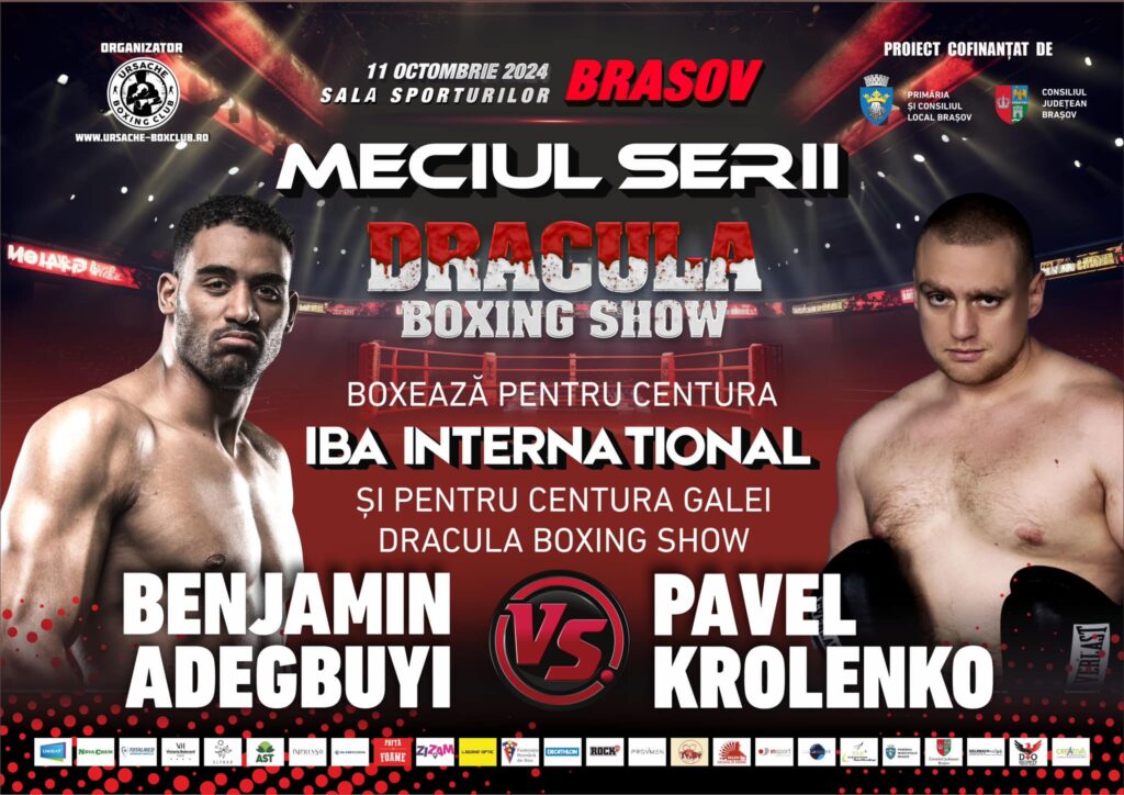 Benny Adegbuyi luptă la Braşov pentru centura IBA International