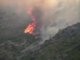 Incendii de vegetaţie în Croaţia. Sute de pompieri se luptă cu flăcările