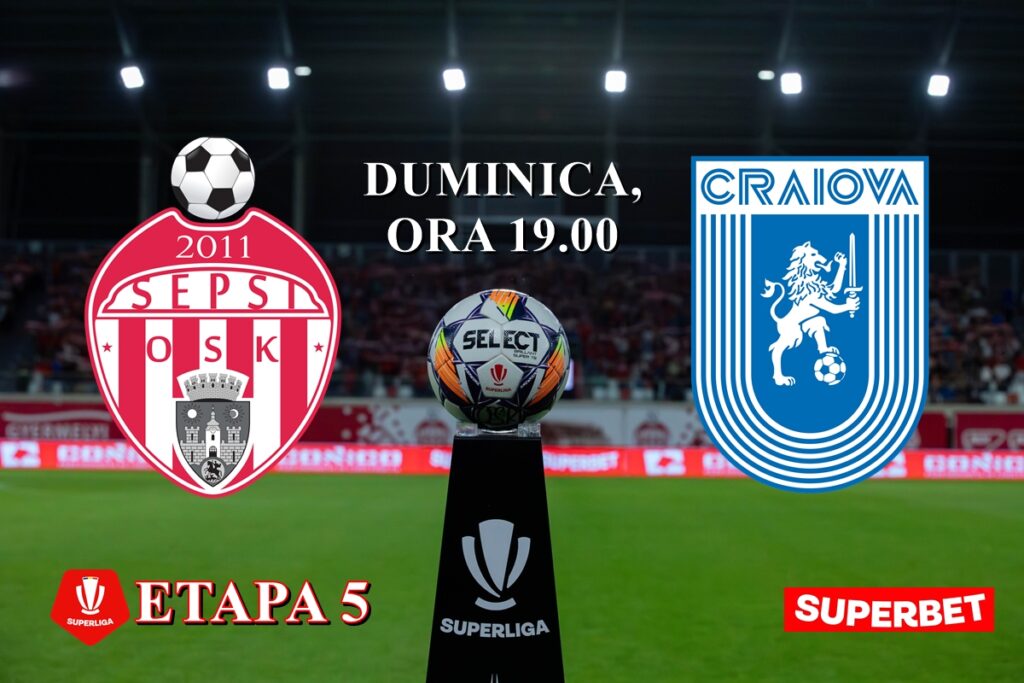 Sepsi – „U” Craiova / Dorinţa de confirmare este uriaşă